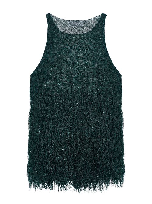 Top con frange GIORGIO ARMANI | GW003312AF25439F7009